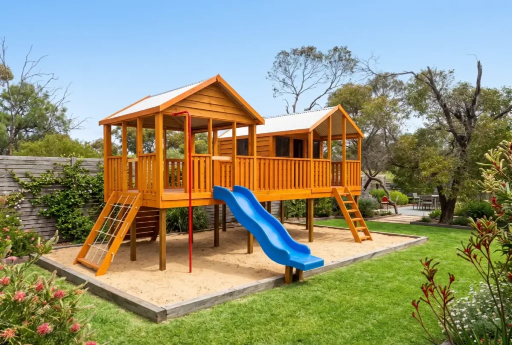 timber cubby house